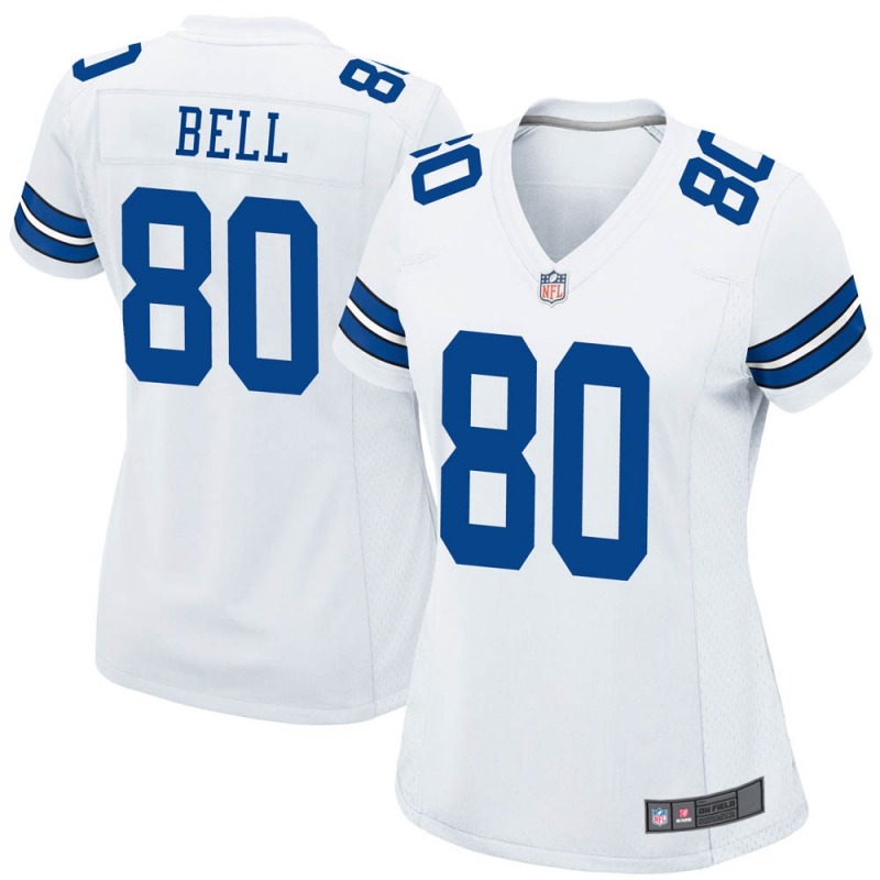 2020 Nike NFL Women Dallas Cowboys #80 Blake Bell White Game Jersey->women nfl jersey->Women Jersey